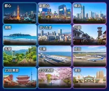 首都圏の街並み