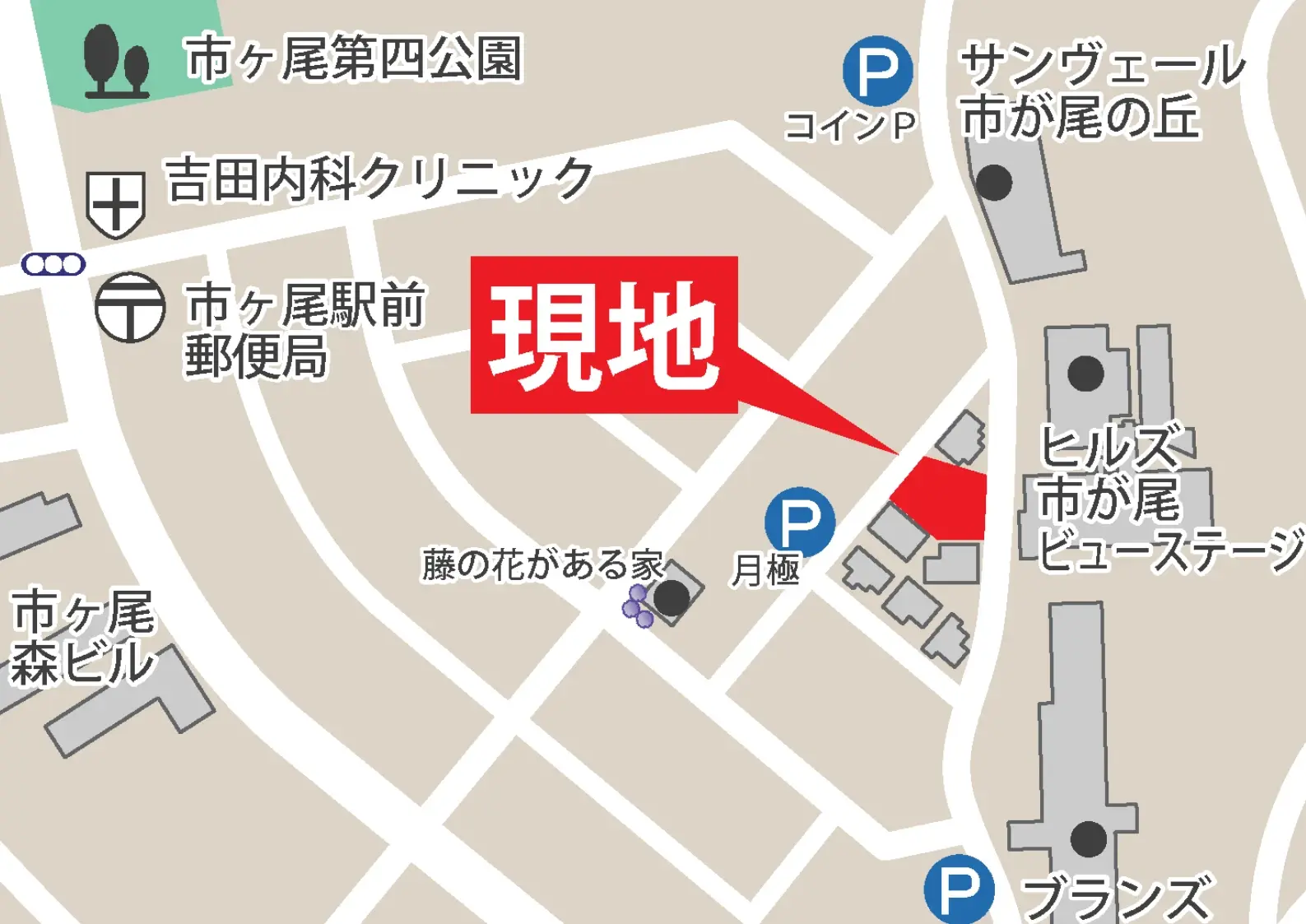現地周辺 拡大図