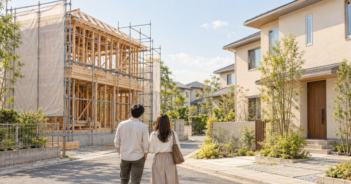 新築一戸建ての着工戸数（2026年8月分）｜建売は2年前の水準に回復、注文住宅は1割近く少ないまま