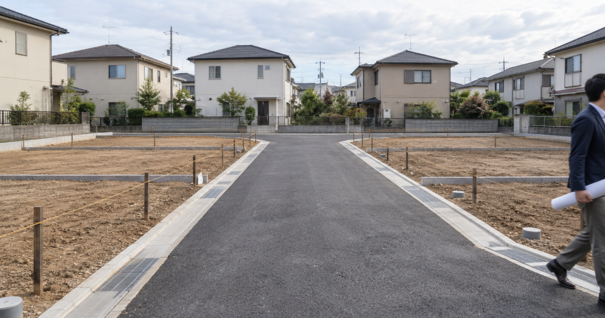 分譲地の区画はどう決まる?|土地分譲の開発許可・道路・敷地面積の最低限度と、分譲会社の確かめ方