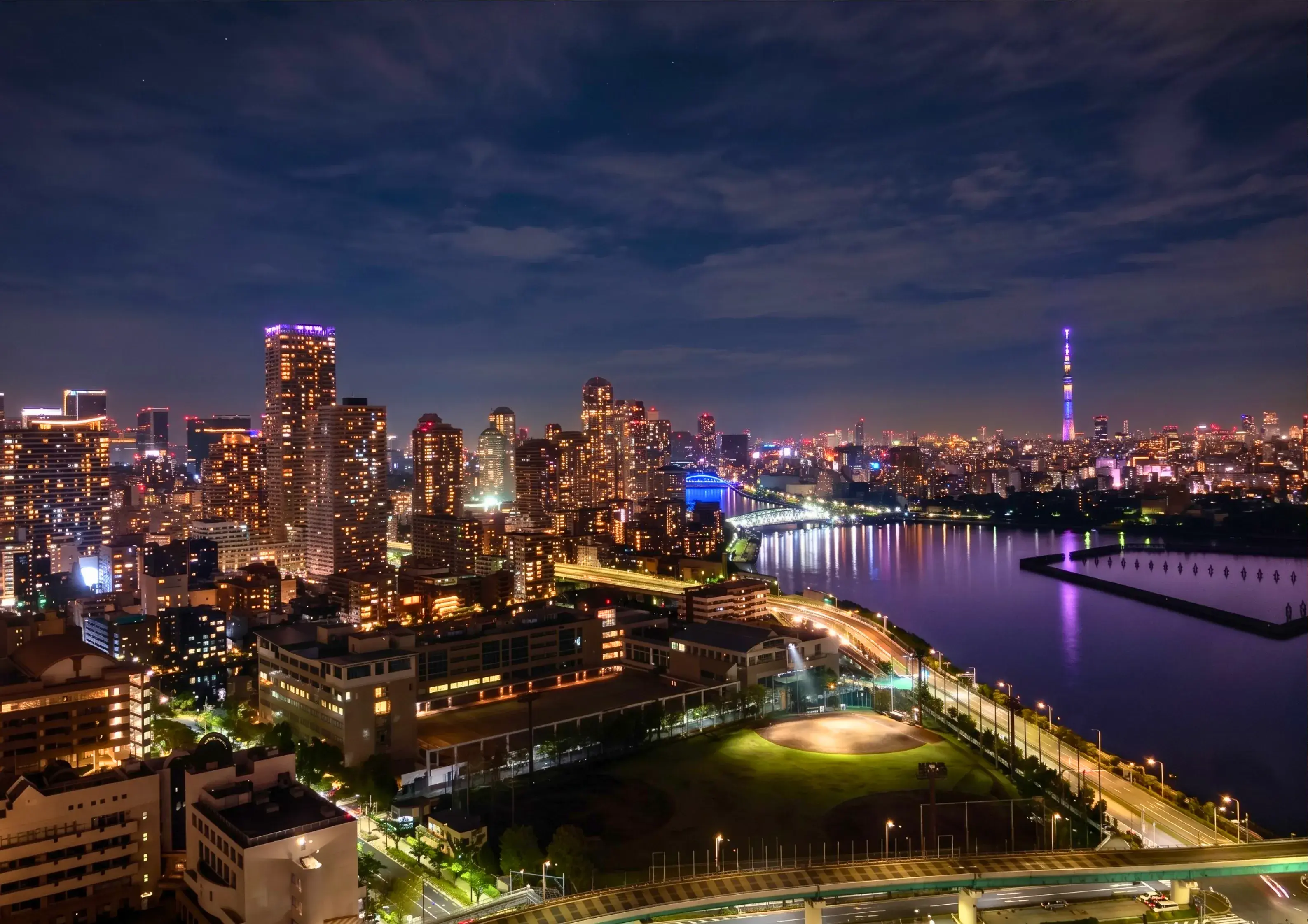 パークタワー晴海_夜景 (4)