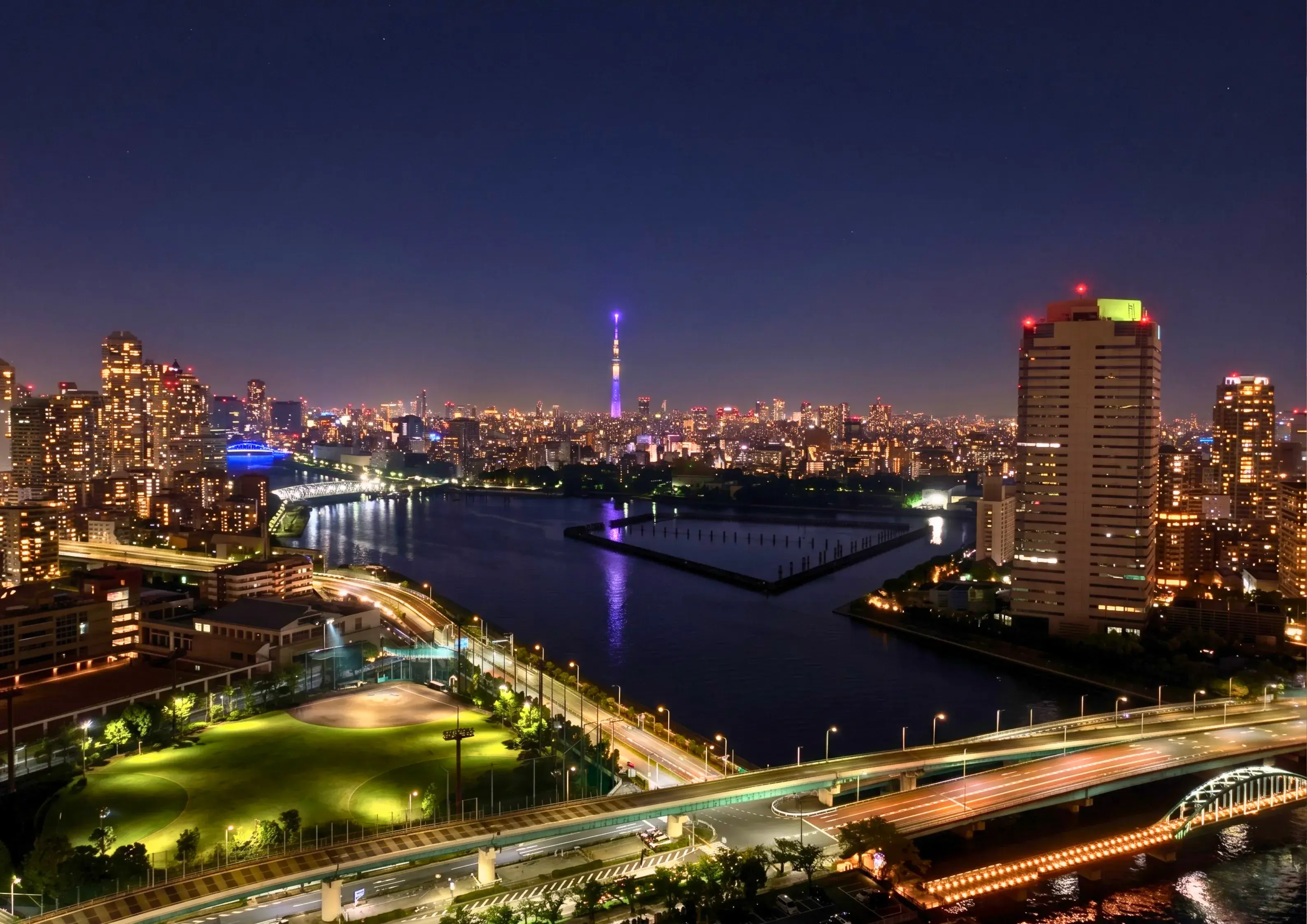 パークタワー晴海_夜景 (7)