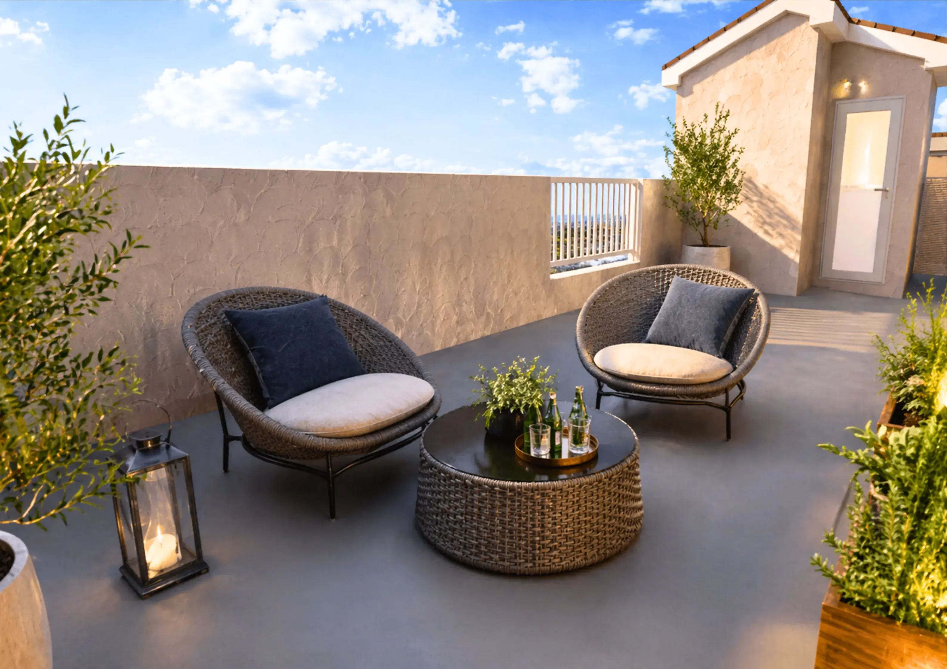 中野2棟_2号棟屋上テラス