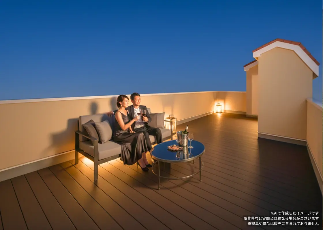 大塚2棟1号棟_屋上テラス1120