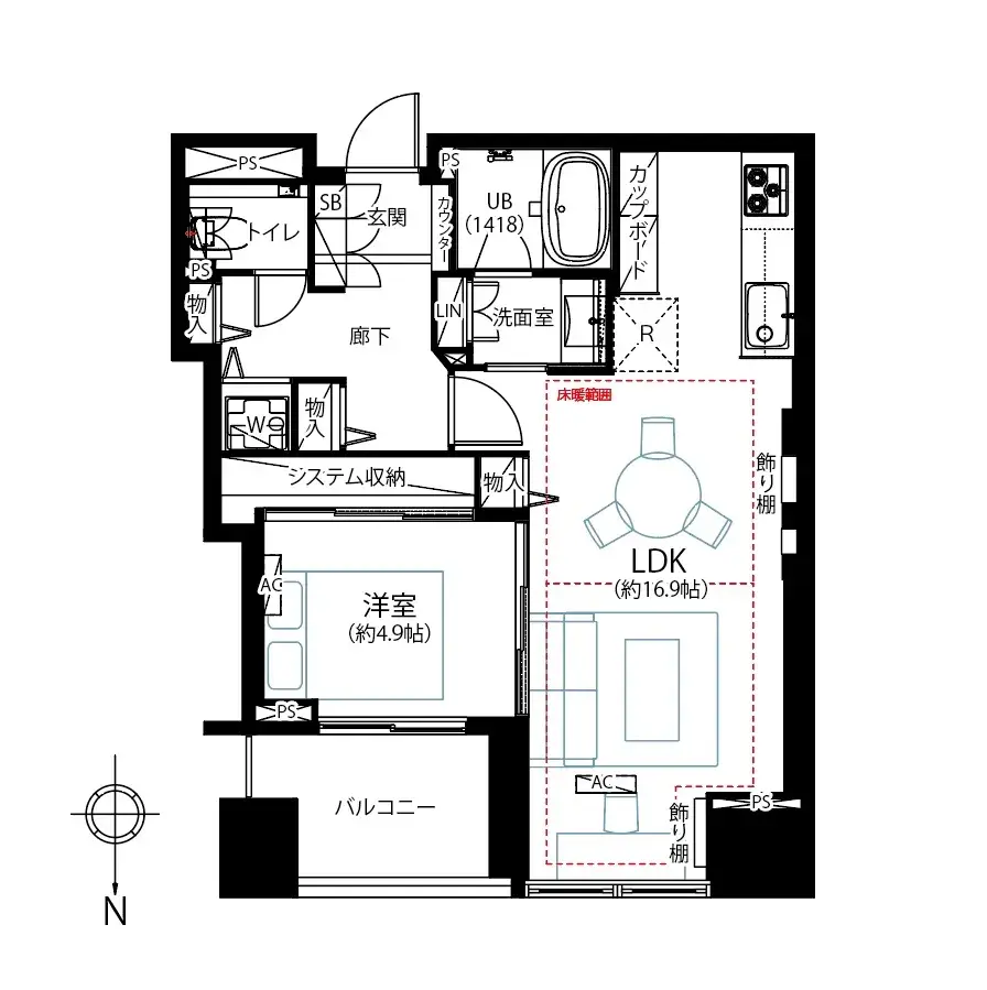 p2_シティタワーズ豊洲ザ・ツインノースタワー2611号室_販売図面 [更新済み]