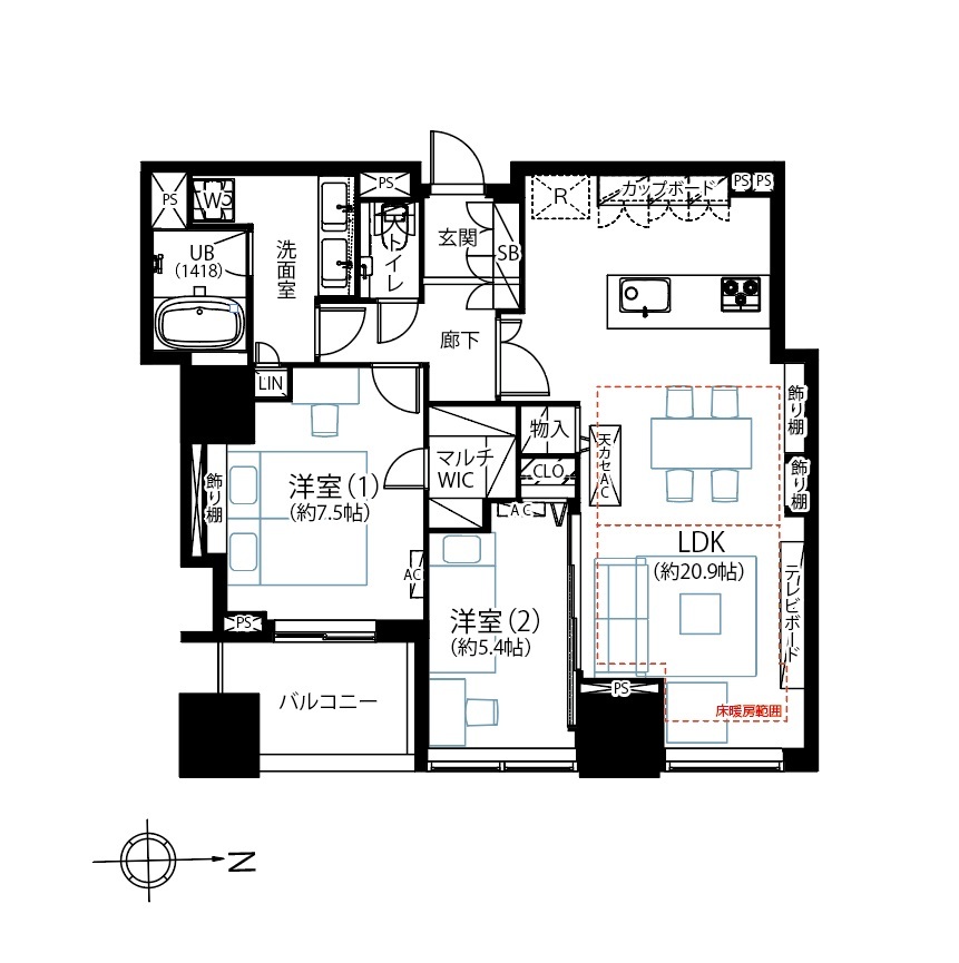 p2_4782シティタワーズ豊洲ザ・ツインサウスタワー4405_販売図面 [更新済み]